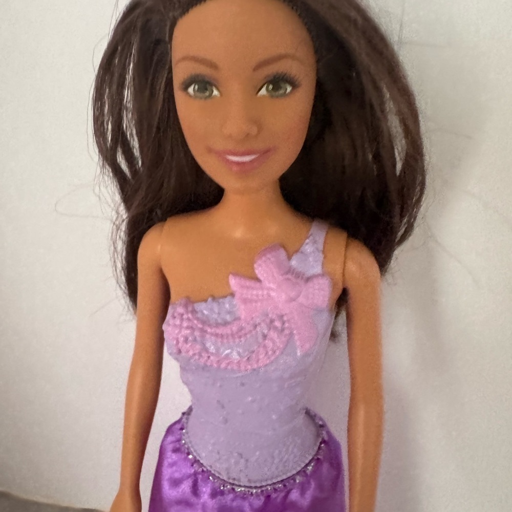 Mattel Barbie Doll Princess Pink Lavender Dress - Picture 4 of 7